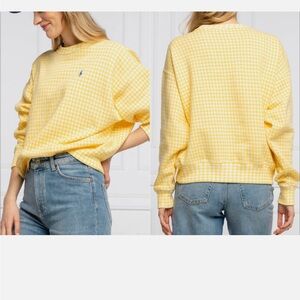 Yellow Gingham Sweatshirt
